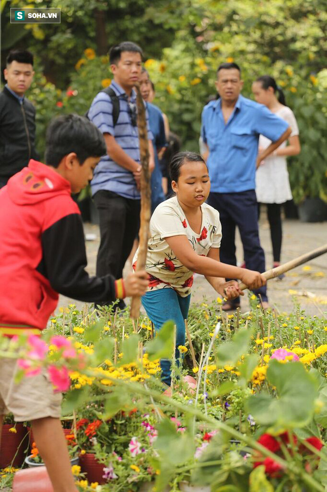 Không bán hết hàng trưa 30 Tết, tiểu thương dùng gậy đập nát chậu hoa, vứt vào thùng rác - Ảnh 17.