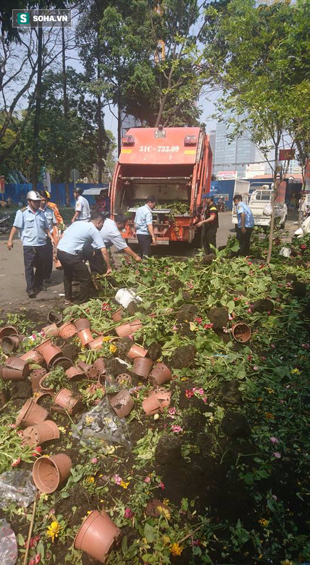 Không bán hết hàng trưa 30 Tết, tiểu thương dùng gậy đập nát chậu hoa, vứt vào thùng rác - Ảnh 25.