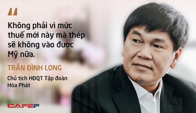 Tỷ phú thép Trần Đình Long nói gì về tác động từ việc Tổng thống Donald Trump áp thuế mới với thép và nhôm nhập khẩu? - Ảnh 1.