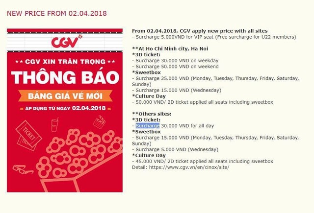 Dân tình sốc vì giá vé mới của CGV kể từ hôm nay: Tăng cao nhất tới 50.000 đồng/vé! - Ảnh 5.