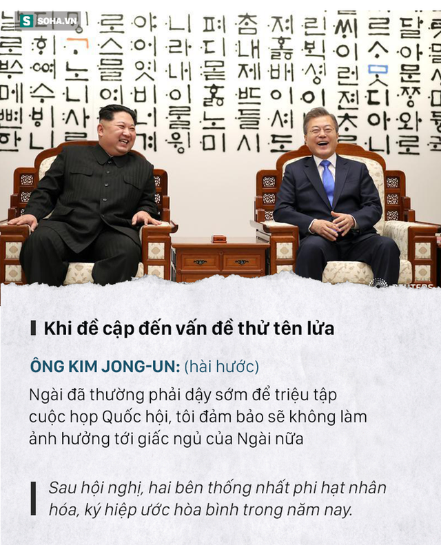  Những đoạn đối thoại thú vị giữa 2 ông Kim Jong-un và Moon Jae-in ở thượng đỉnh liên Triều - Ảnh 5.