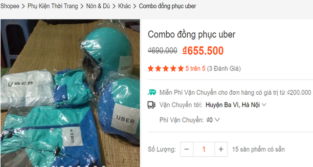  Đóng cửa Uber: Đồng phục hãng bất ngờ thành hàng hot, giá tăng gấp đôi - Ảnh 2.