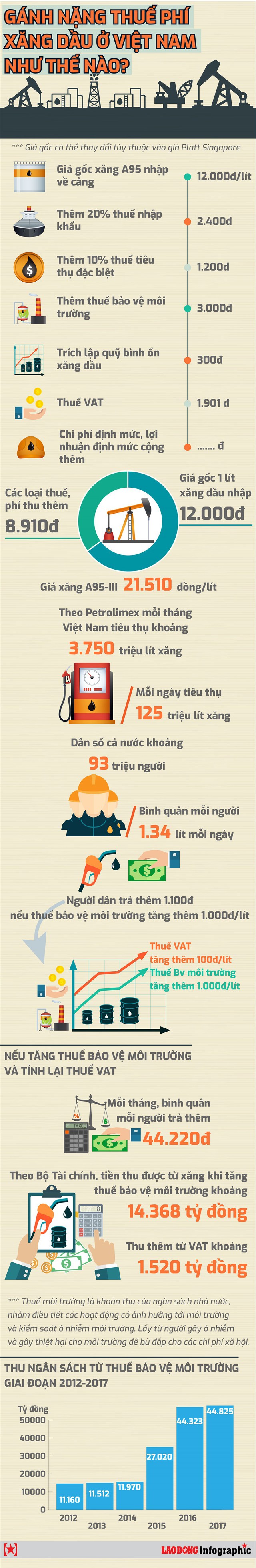 Gánh nặng thuế phí xăng dầu ở Việt Nam như thế nào? - Ảnh 1.