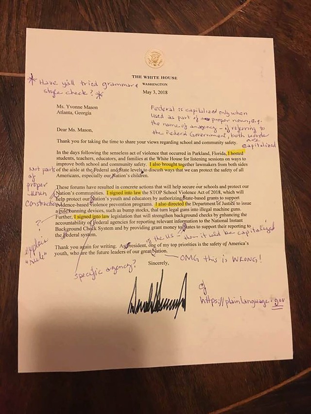 Bức thư của Tổng thống Trump lại bị bêu rếu và trả lại vì viết kém - Ảnh 1.