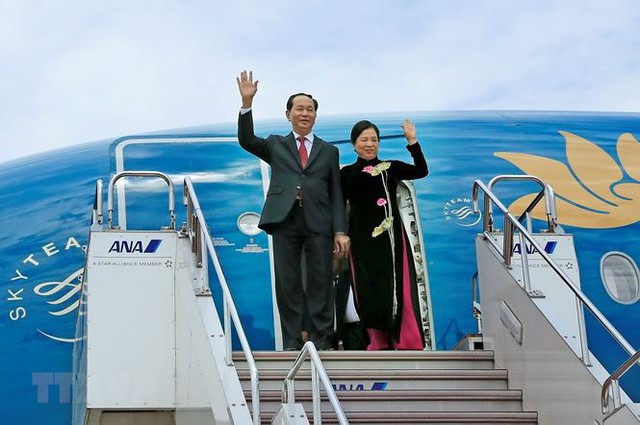 Hình ảnh Chủ tịch nước và Phu nhân thăm cấp Nhà nước tới Nhật Bản - Ảnh 1.