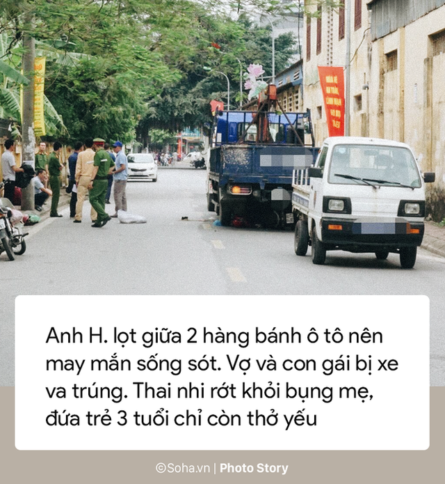 Điểm mù trong vụ xe tải chạy lùi làm chết mẹ con thai phụ và bé gái 3 tuổi - Ảnh 1.