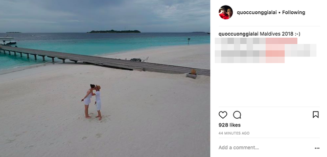 Doanh nhân Nguyễn Quốc Cường ngọt ngào bên bạn gái ở Maldives, rộ nghi vấn chụp ảnh cưới - Ảnh 1.