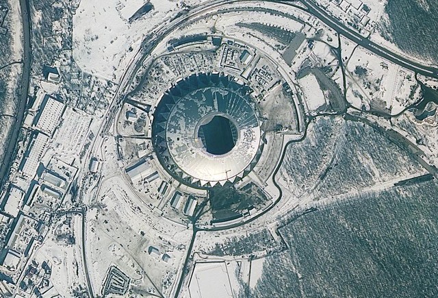 12 sân vận động phục vụ World Cup 2018 nhìn từ vệ tinh - Ảnh 4.