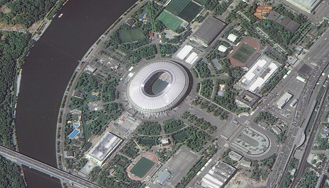 12 sân vận động phục vụ World Cup 2018 nhìn từ vệ tinh - Ảnh 6.