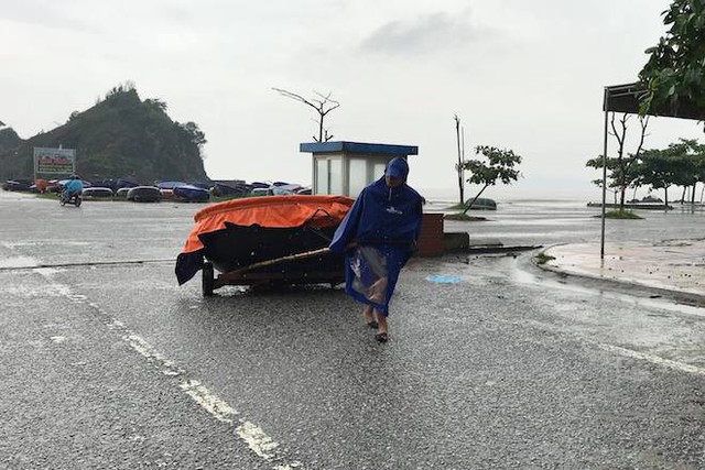 Bất chấp bão Sơn Tinh đang tiến vào, du khách vẫn xuống biển Cửa Lò tắm trong mưa - Ảnh 7.