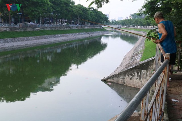 Sông Tô Lịch “hồi sinh” sau những ngày Hà Nội mưa lớn - Ảnh 8.