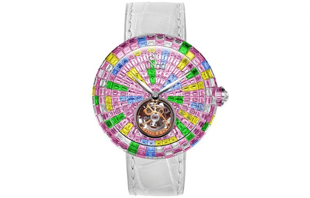 Ngắm chiếc đồng hồ tourbillion rực rỡ  nhất của Jacob & Co: Mê hoặc từ ánh nhìn đầu tiên - Ảnh 1.