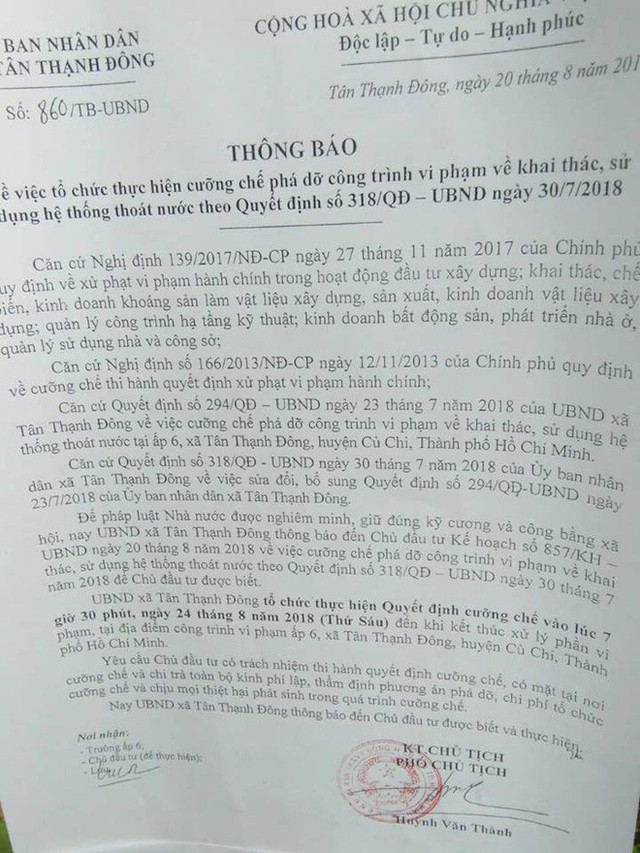  Vụ bỏ 200 triệu làm đường giúp dân ở Sài Gòn: Xã quyết định phá bỏ con đường - Ảnh 1.