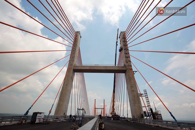 Ảnh: Cây cầu dây văng hơn 7.000 tỷ nối Hạ Long - Hải Phòng trước ngày thông xe - Ảnh 8.