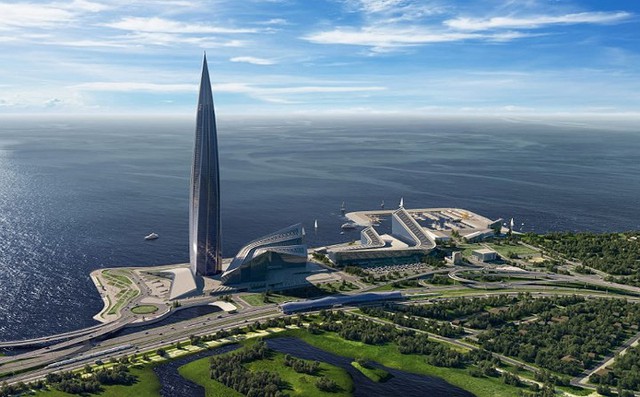 Ảnh: Chóng mặt với tòa tháp cao nhất châu Âu sắp hoàn thành tại Nga - Ảnh 4.