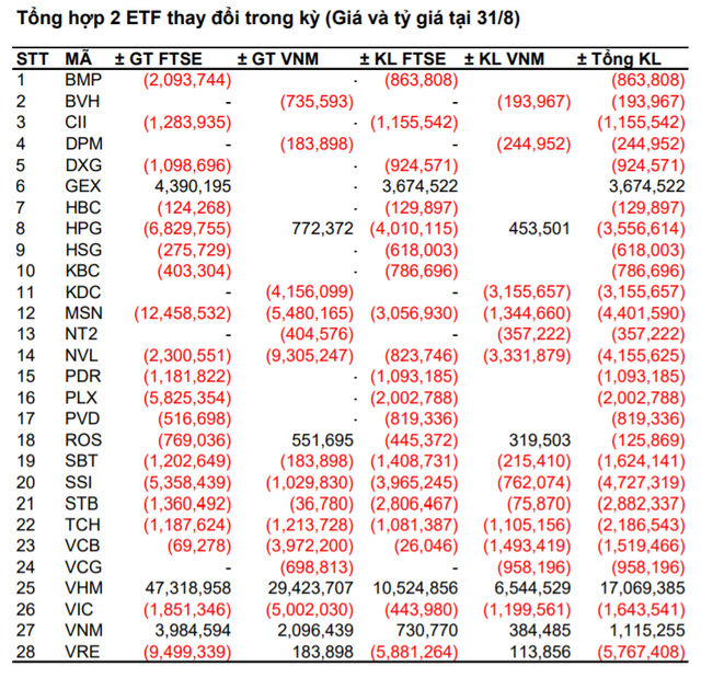 Vinhomes sẽ được VNM ETF và FTSE Vietnam ETF mua vào 17 triệu cổ phiếu - Ảnh 1.