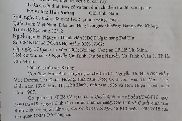 Bộ Công an truy nã em trai bà Hứa Thị Phấn - Ảnh 1.