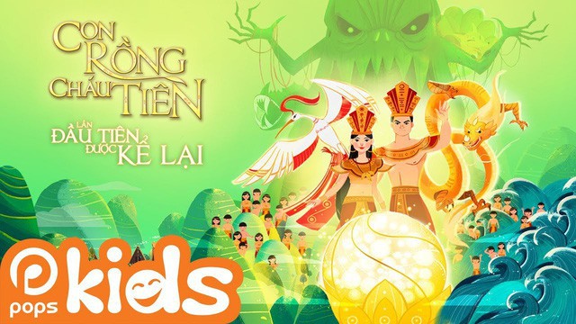 MV hoạt hình Con Rồng cháu Tiên được Bitis kể lại khá sinh động, hướng đến người dùng trẻ em.
