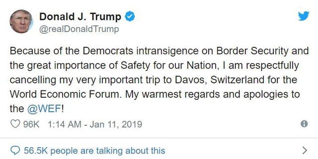 Không có Trump, Putin và Tập Cận Bình, ai là ngôi sao của Davos 2019? - Ảnh 1.