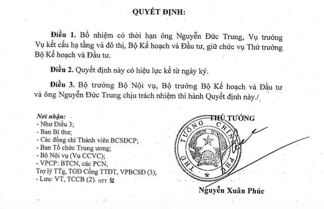 Bộ Kế hoạch và Đầu tư có tân Thứ trưởng  - Ảnh 1.