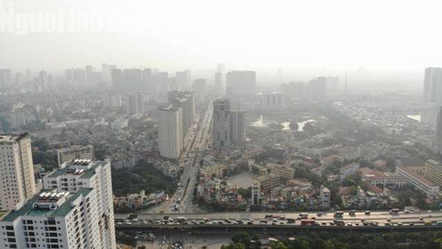 Hình ảnh không khí đặc quánh, mờ mịt ở Hà Nội - Ảnh 2.