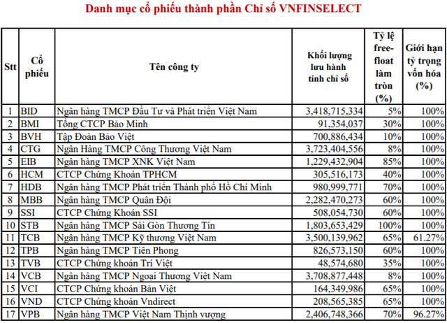 HoSE chính thức công bố danh mục bộ chỉ số VN Diamond và VNFin Select - Ảnh 2.