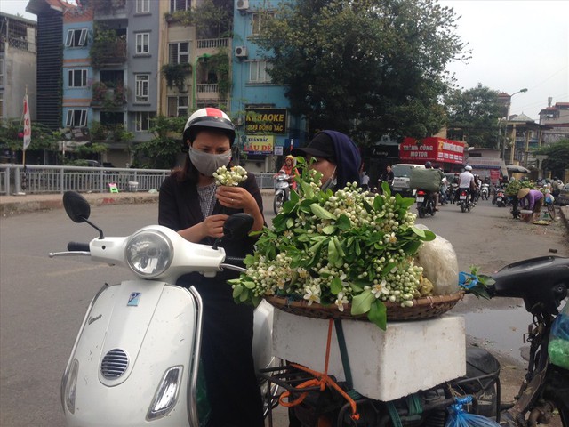 Rằm tháng Giêng, hoa bưởi được nhiều người săn đón dù giá “chát” - Ảnh 1.