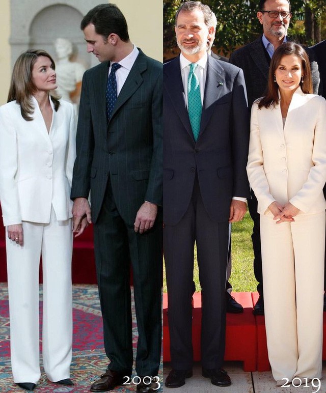 Tiết kiệm đỉnh cao như Hoàng hậu Letizia: Mặc lại bộ suit sau 16 năm vẫn đẹp, nhưng lý do đằng sau sẽ khiến bạn tan chảy - Ảnh 3.