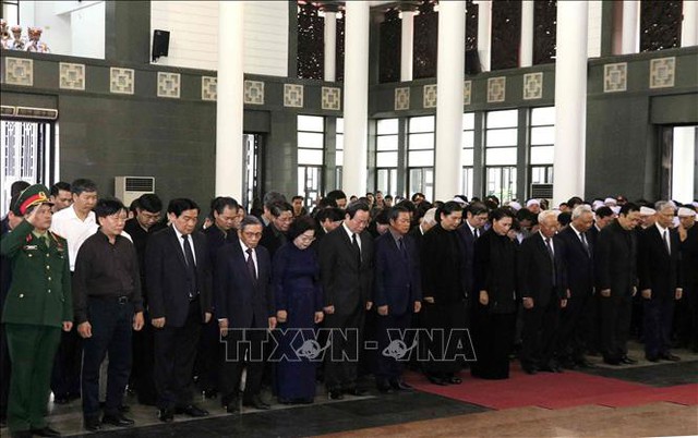  Lễ tang cấp Nhà nước nguyên Phó Chủ tịch Quốc hội Nguyễn Phúc Thanh  - Ảnh 6.
