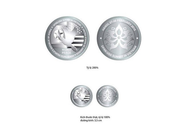 Phát hành 300 đồng xu bạc nguyên chất kỷ niệm Hội nghị thượng đỉnh Mỹ - Triều tại Việt Nam - Ảnh 1.