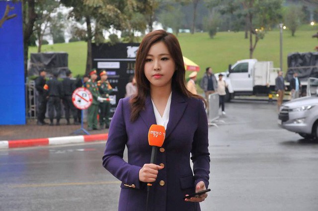  Nữ phóng viên Hàn gây sốt mạng xã hội Việt: Xinh đẹp tài năng, từng thi Hoa hậu - Ảnh 1.