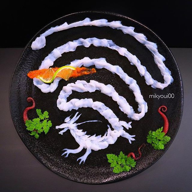 Nghệ thuật sashimi Nhật Bản độc đáo đến mức nhìn thoáng qua không ai nghĩ tác phẩm này được làm từ cá - Ảnh 6.