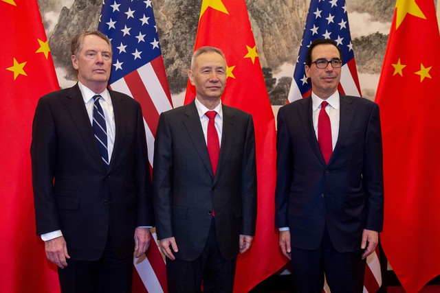 Bữa tối giữa các nhà đàm phán thương mại Mỹ - Trung và quả tạ thuế quan lủng lẳng trên đầu - Ảnh 2.