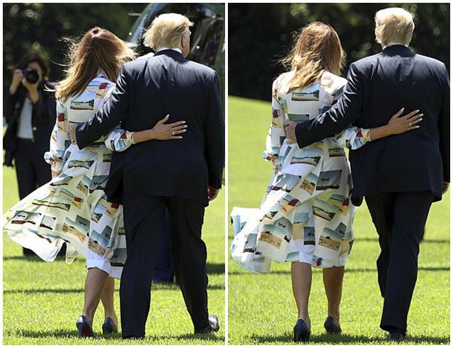 Đệ nhất phu nhân Mỹ gây sốt truyền thông khi thể hiện tình cảm với ông Trump và tái hiện lại khoảnh khắc ấn tượng này của Công nương Diana quá cố - Ảnh 3.