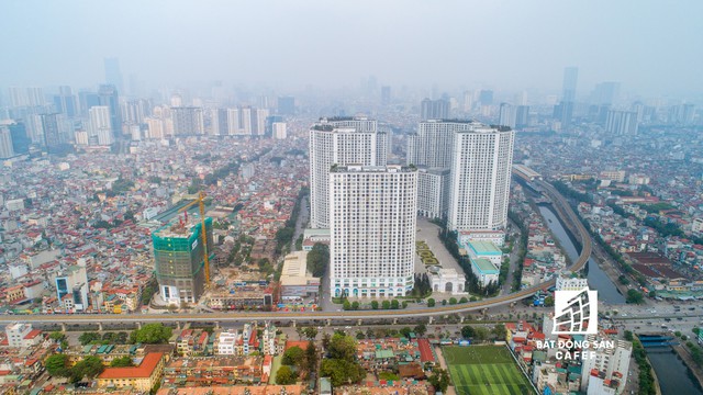 Rừng cao ốc chung cư dọc tuyến metro Cát Linh - Hà Đông nhìn từ trên cao - Ảnh 17.
