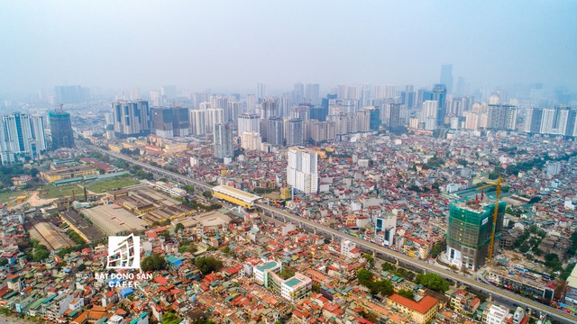 Rừng cao ốc chung cư dọc tuyến metro Cát Linh - Hà Đông nhìn từ trên cao - Ảnh 18.