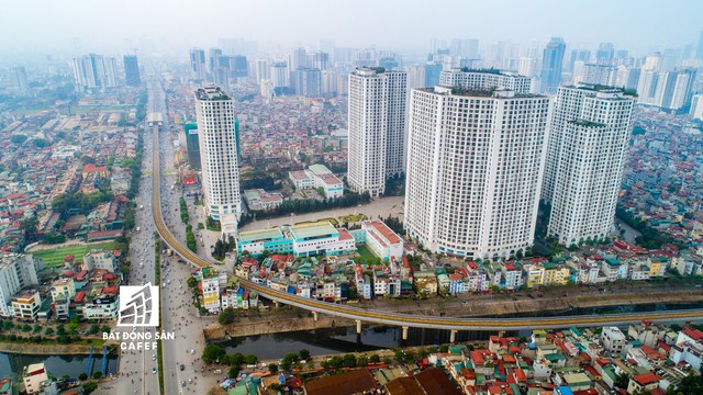 Rừng cao ốc chung cư dọc tuyến metro Cát Linh - Hà Đông nhìn từ trên cao - Ảnh 19.