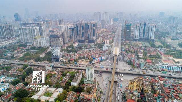 Rừng cao ốc chung cư dọc tuyến metro Cát Linh - Hà Đông nhìn từ trên cao - Ảnh 28.