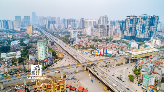 Rừng cao ốc chung cư dọc tuyến metro Cát Linh - Hà Đông nhìn từ trên cao - Ảnh 22.