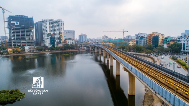 Rừng cao ốc chung cư dọc tuyến metro Cát Linh - Hà Đông nhìn từ trên cao - Ảnh 9.