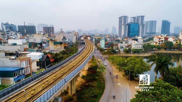 Rừng cao ốc chung cư dọc tuyến metro Cát Linh - Hà Đông nhìn từ trên cao - Ảnh 10.