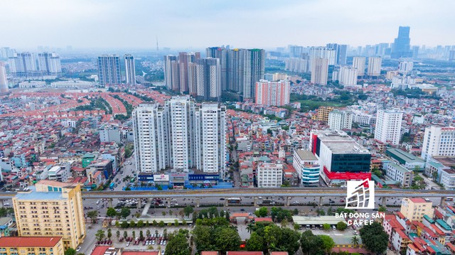 Rừng cao ốc chung cư dọc tuyến metro Cát Linh - Hà Đông nhìn từ trên cao - Ảnh 27.