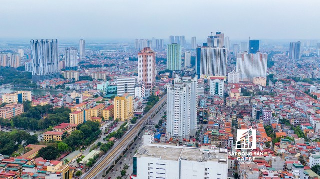 Rừng cao ốc chung cư dọc tuyến metro Cát Linh - Hà Đông nhìn từ trên cao - Ảnh 24.