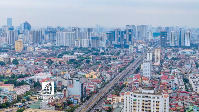 Rừng cao ốc chung cư dọc tuyến metro Cát Linh - Hà Đông nhìn từ trên cao - Ảnh 23.