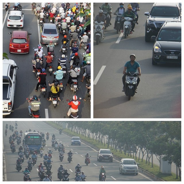 Thả xe máy vào làn ô tô, đường nội đô đẹp nhất Sài Gòn vỡ tổ - Ảnh 8.