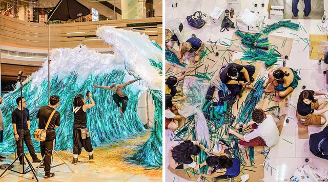 Từ rác thải nhựa trên khắp thế giới, nghệ sĩ thị giác đã biến chúng thành những tác phẩm nghệ thuật khiến ai cũng phải xuýt xoa trầm trồ - Ảnh 6.