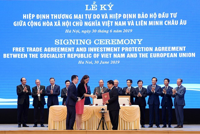 Những khoảnh khắc ấn tượng trong lễ ký kết lịch sử giữa Việt Nam và EU - Ảnh 7.