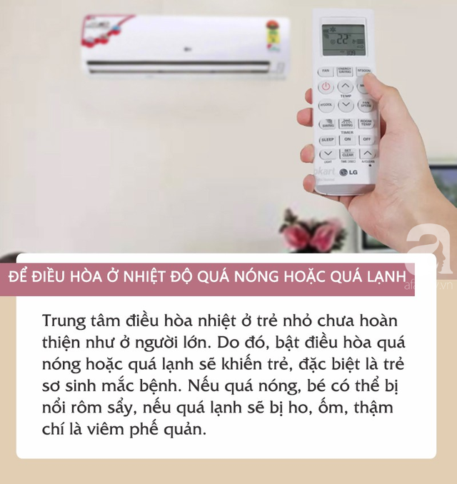 Những sai lầm khi sử dụng điều hòa khiến trẻ dễ phải nhập viện vì bệnh tật bủa vây - Ảnh 1.