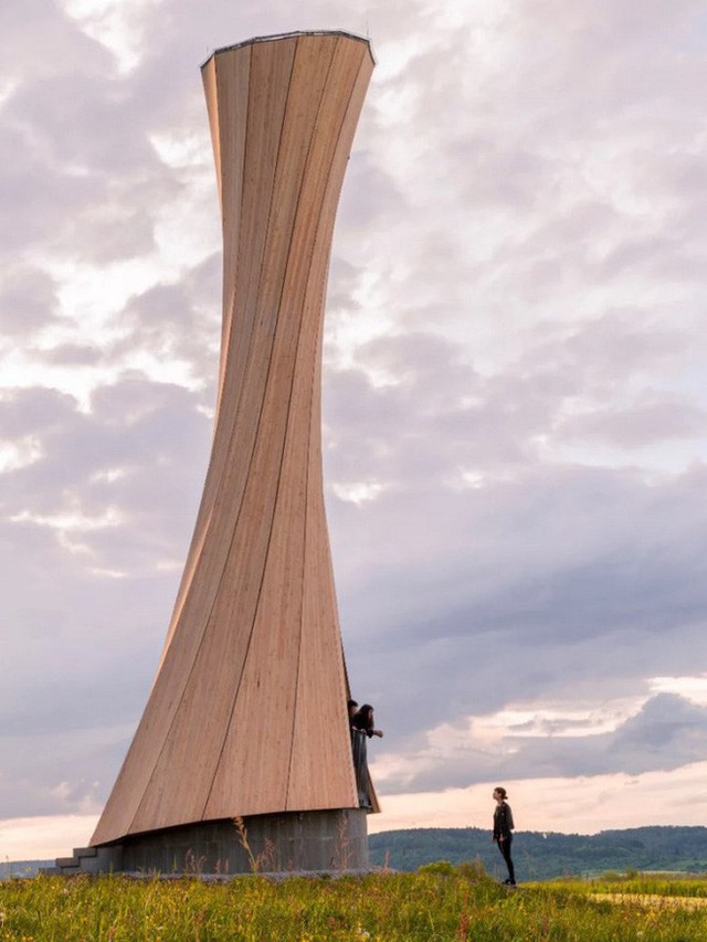  Độc đáo tòa tháp hình xoắn ốc được làm từ gỗ đầu tiên trên thế giới, không cong vênh, bền chắc không kém bê tông - Ảnh 6.