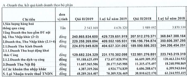 Cảng Quy Nhơn: Doanh thu nửa đầu năm đạt 241 tỷ, dịch vụ cảng tăng tốt với 43% - Ảnh 1.